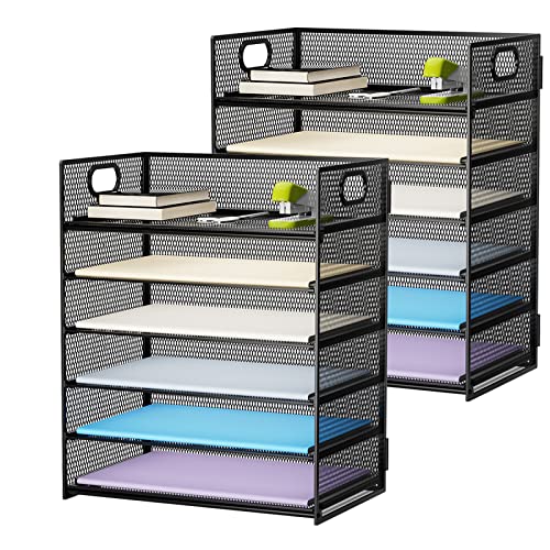 Marbrasse 6-Tier Desk Organizer