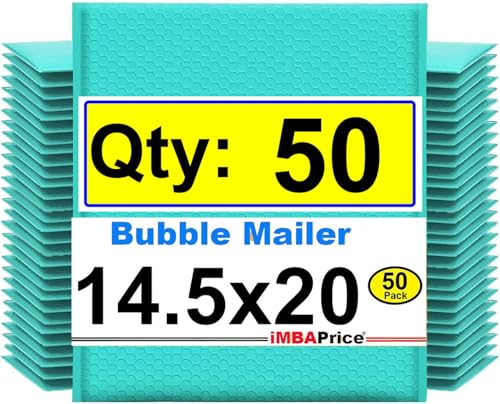 iMBAPrice 50-Pack #7 14.25x20 Teal
