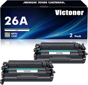26A CF226A Toner Cartridges 2 Pack Compatible Replacement for HP 26A CF226A 26X CF226X M426fdw Laserjet Pro M402n M402dn M402dw M402dne M402 Pro MFP M426fdn M426dw M426 Printer High Yield Ink (Black)