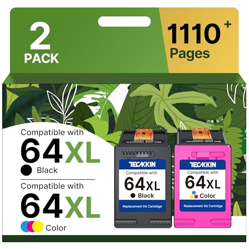 TECKKIN 64XL Black/Color Combo Pack