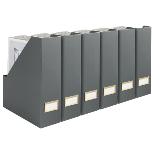 BLU MONACO Foldable Magazine Holders (Set of 6)