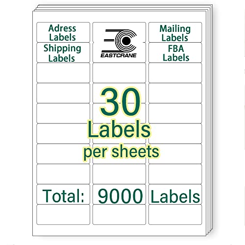 EastCrane 1" x 2-5/8" Labels