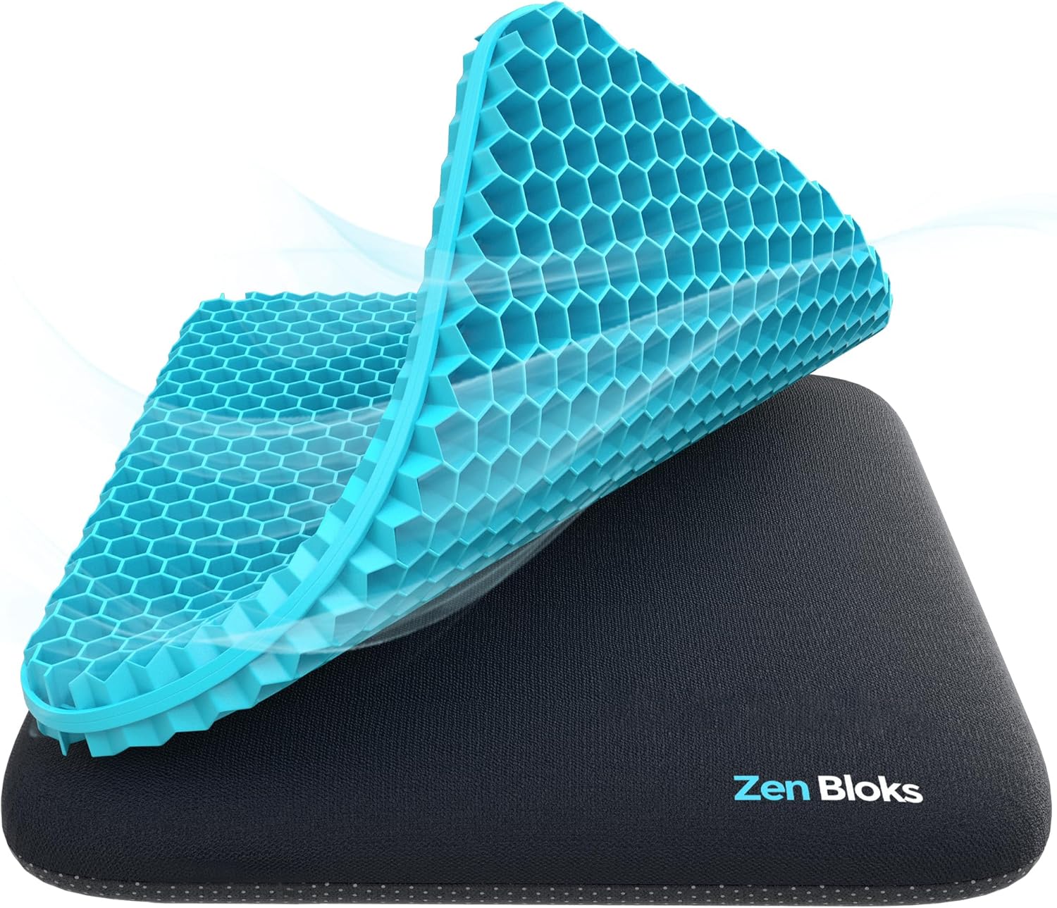XL Extra Thick (20"x20"x2") Cooling Gel Seat Cushion for Pressure Relief Pad, Office, Gaming Chairs, Car Seat for Driving, Wheelchairs, Breathable Support, Non-Slip