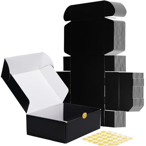 RLAVBL 12x9x4 Shipping Boxes Set of 20 (Black)