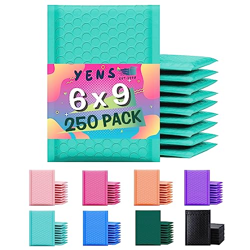 Yens Poly Bubble Mailers 6x10 (Teal)