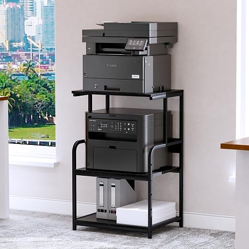 Arbuxzuy 3 Tier Industrial Cart (Black)