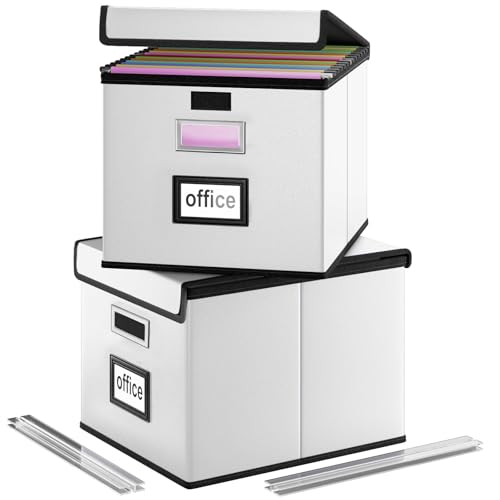 Huolewa Collapsible Leather File Organizer (Budget)