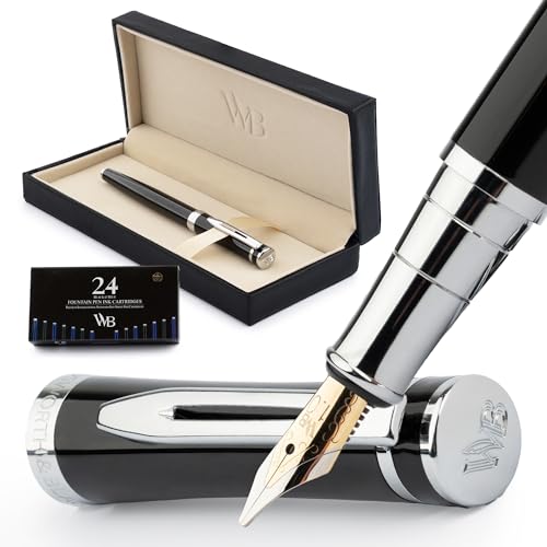 Wordsworth & Black Broad Nib Chrome