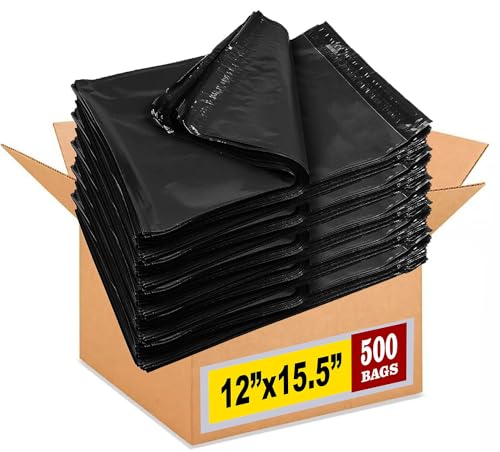 iMBAPrice 12x15.5 Black (500-Pack)