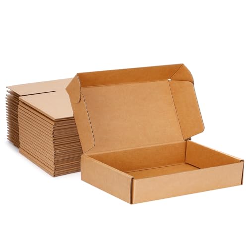 DUZCLI Small Shipping Boxes 13x10x2 (20-Pack)