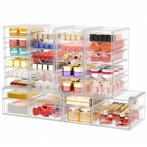 caktraie Makeup Organizer Storage With 30 Drawers