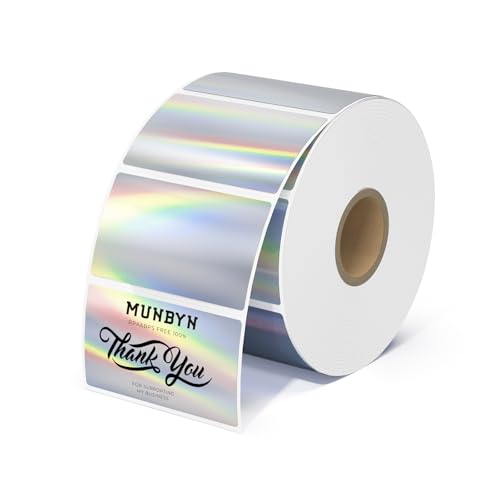 MUNBYN 2.25"x1.25" Holographic Labels