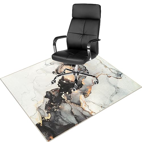 Anidaroel Office Chair Mat for Hardwood/Tile Floor, 48"x60" Desk Chair Mat for Office Gaming, Under Desk Rug for Rolling Chair, Anti-Slip Computer Chair Mats, Low-Pile Carpet Protector Rug