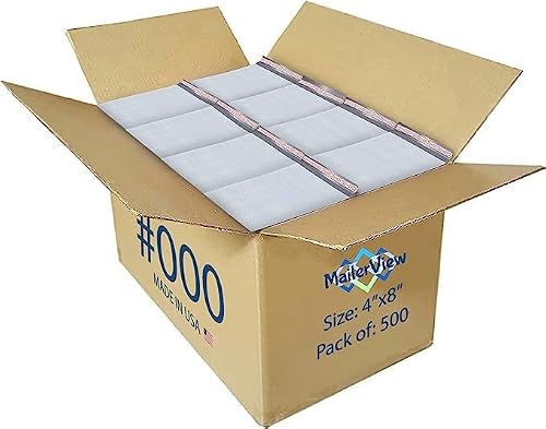 MAILERVIEW White 4x8 #000 (500)
