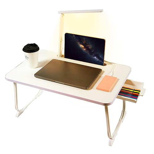 BYMECOST White Lap Desk (with lamp)