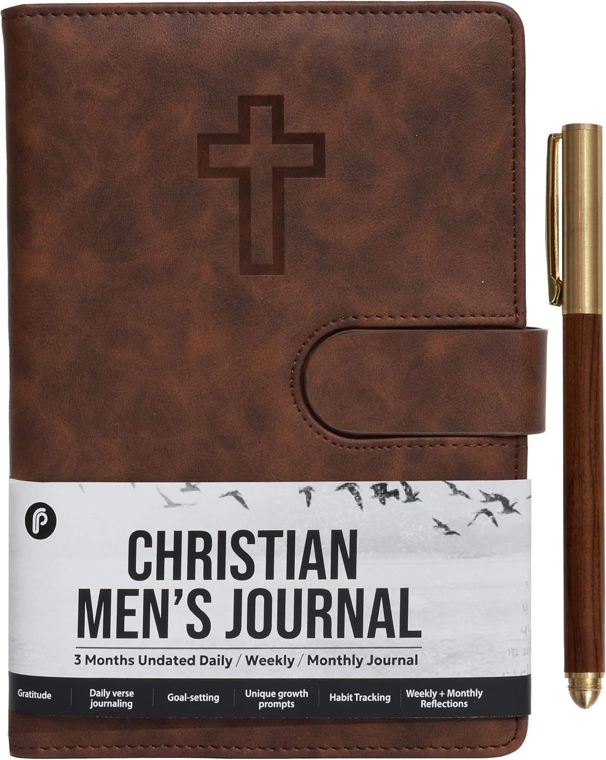 Prazoli Leather Christian Bible Prayer Journal