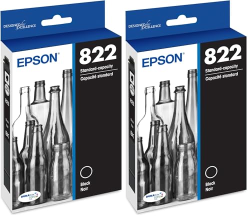 Epson T822 DURABrite Ultra Ink (Pack of 2)
