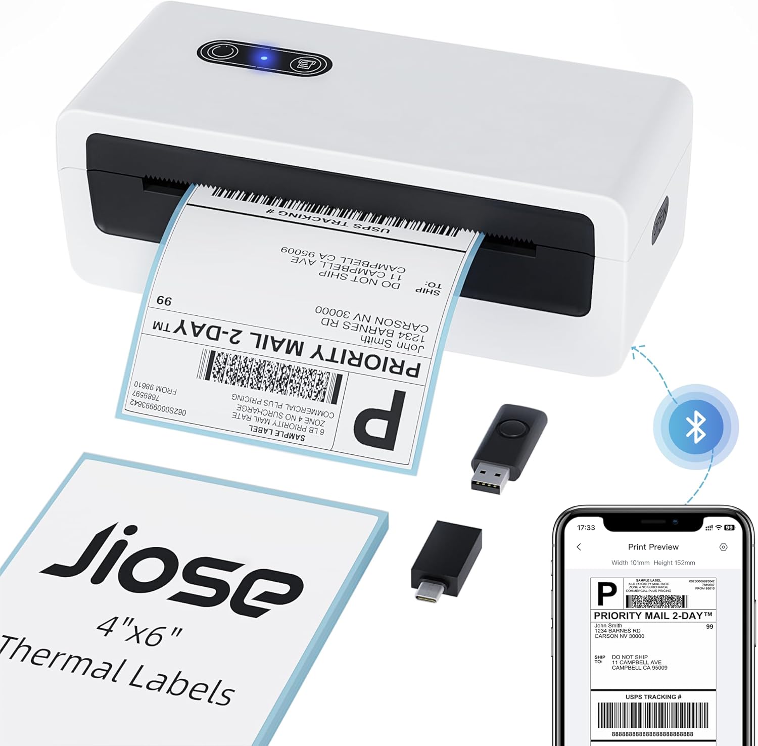 Jiose 4x6 Thermal Printer