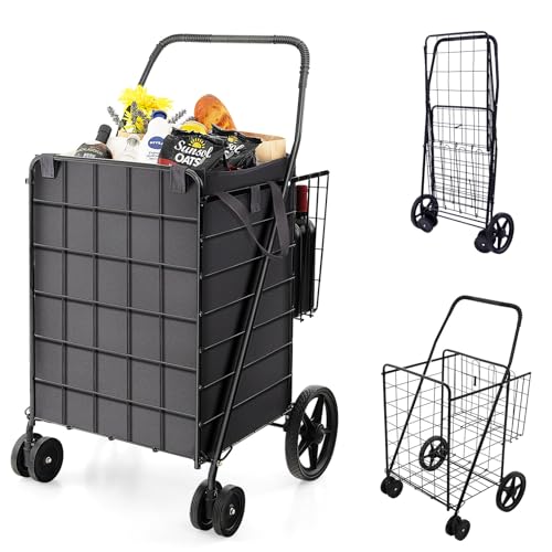 Goplus Folding Cart with Waterproof Liner