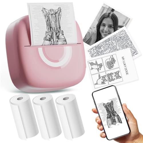 cabaro Mini Printer Sticker Thermal Printer