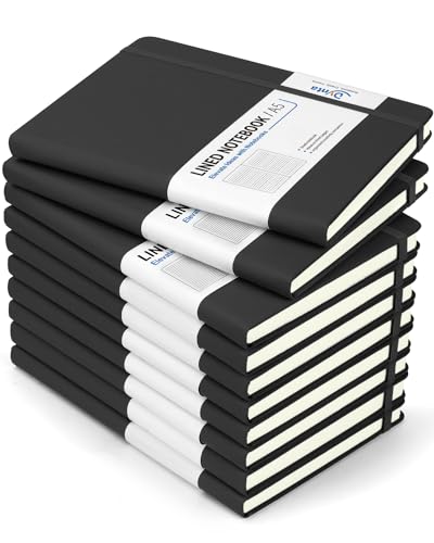 Dynta Hardcover Journal Notebooks (10 Pack)