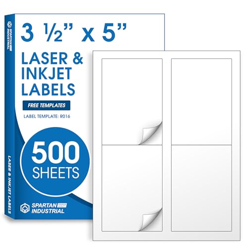 3 1/2" x 5" Printable Labels