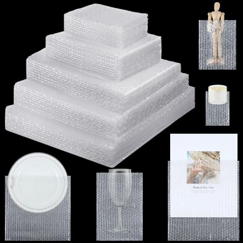 Jetec 100 Pcs Bubble Pouches (Mixed Sizes)