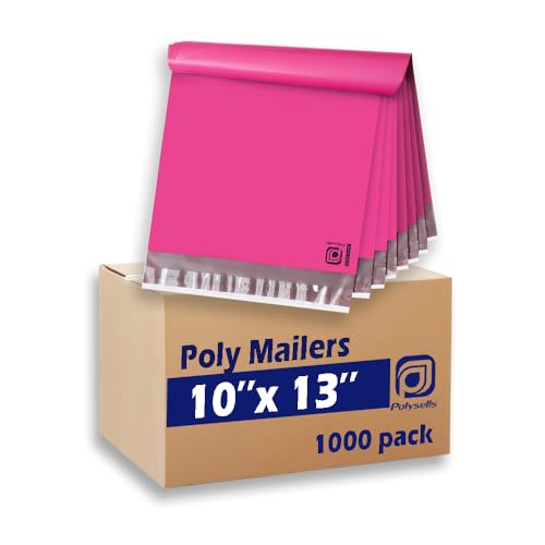 POLYSELLS 10x13 Pink Poly Mailers