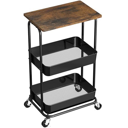 Simple Houseware 2-Tier Rolling Utility Cart