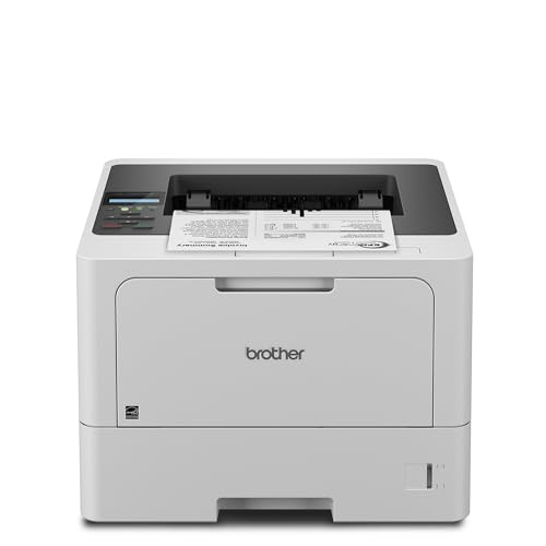 Brother HL-L5210DN Business Monochrome Laser Printer with Duplex Printing, Versatile Paper Handling, Mobile Printing, and Gigabit Ethernet Networking, Works with Alexa