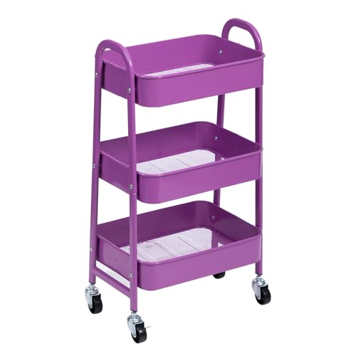 AGTEK 3-Tier Rolling Cart