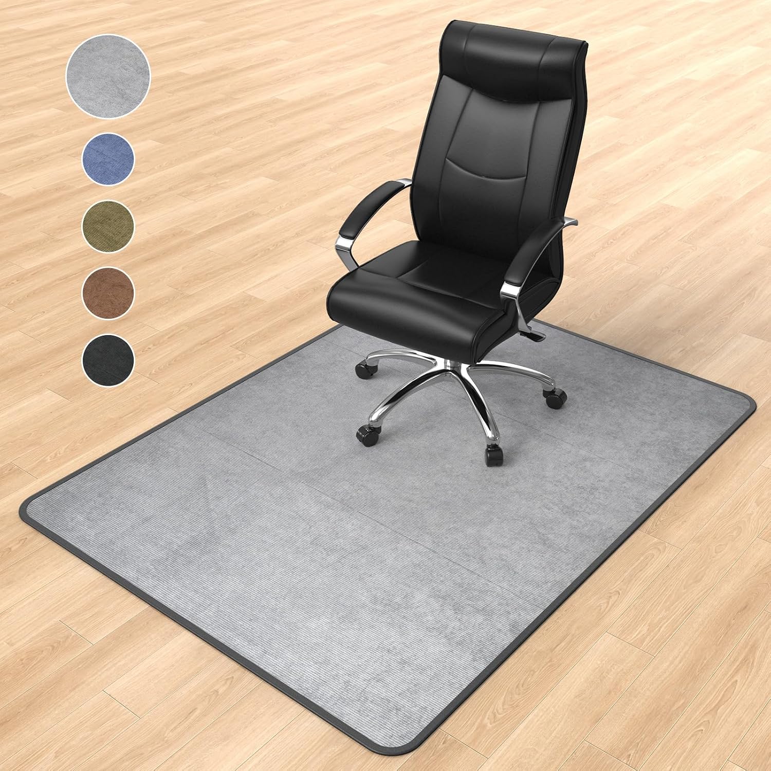 Mapuon Corduroy Desk Floor Mat 48" x 36"