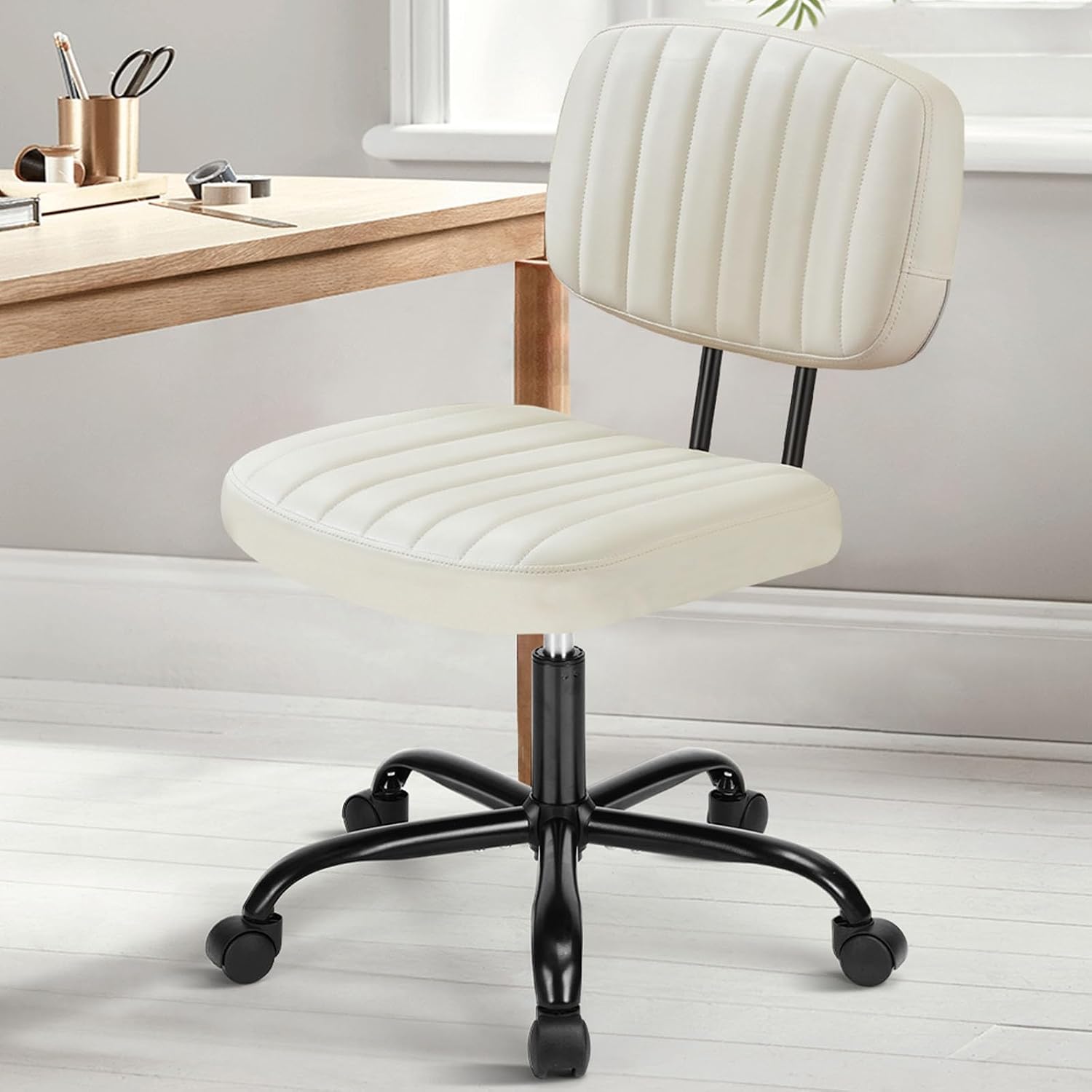 DUMOS Small Armless Desk Chair