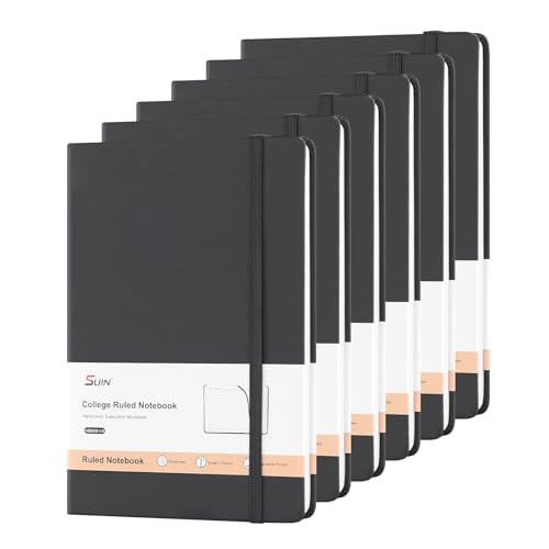 SUIN A5 Hardcover 6-Pack (Black)