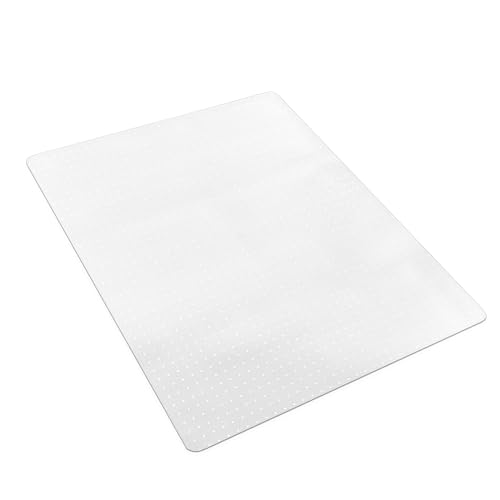 SHAREWIN Office Chair Mat for Carpet Floors, 47" x 59" Clear Desk Chair Mats for Low Pile Carpeted Protector, Sturdy PVC Computer Chair Mats Anti-Slip and Easy to Clean for Home & Office