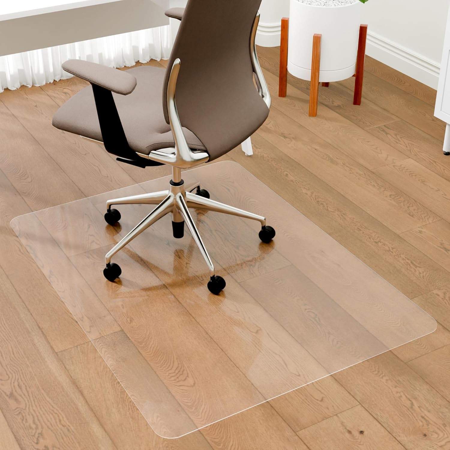 Office Chair Mat for Hardwood Floors (Clear)