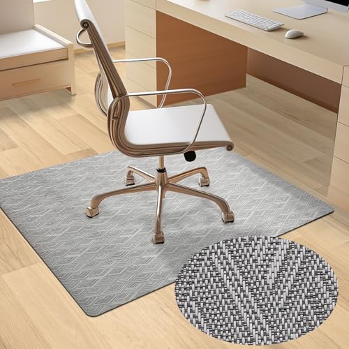 AiBOB Chair Mat for Hardwood Floor, 45 X 53 inches Desk Chair Mat for Wood and Tile Floors, Protection Mats for Office and Home, Easy Glide for Chairs