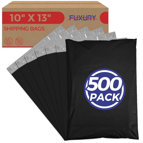 Fuxury Poly Mailers 10x13 Inch (Black)