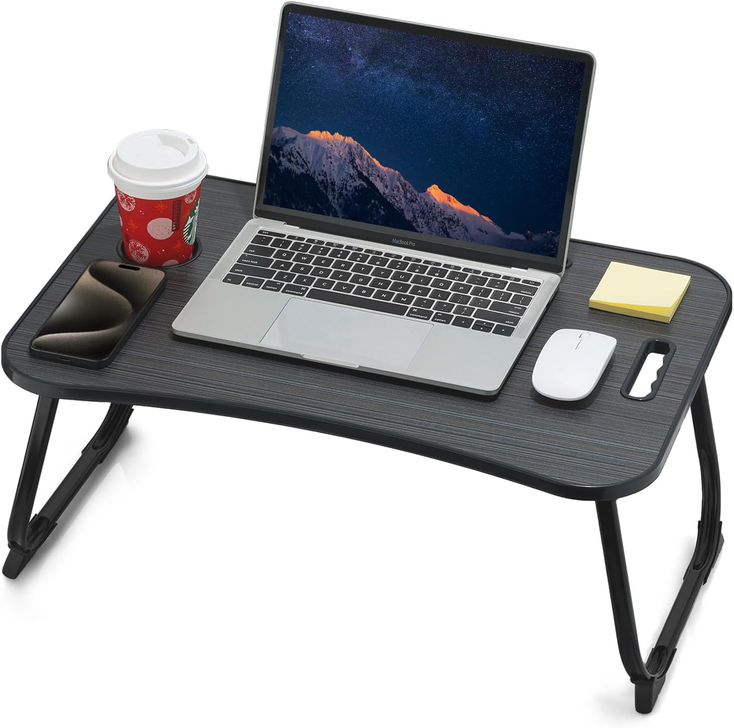 ZEAPTAC Foldable Lap Desk (Dark Black)