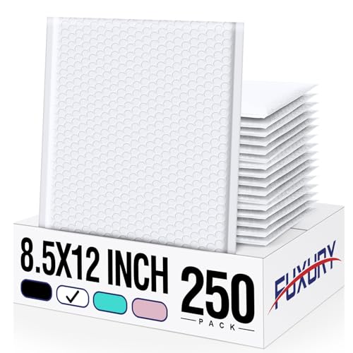 Fuxury 250 Pack White 8.5x12
