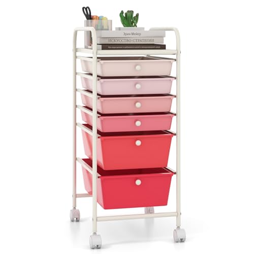 Giantex 6 Drawer Rolling Cart