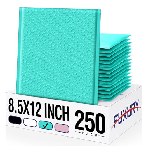 Fuxury 250Pack Teal 8.5x12