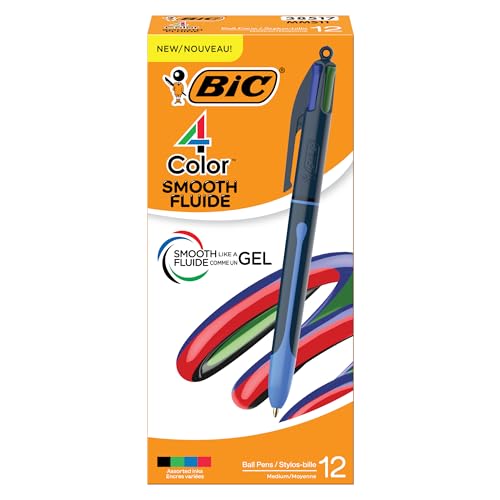 BIC 4 Color Smooth Retractable Ballpoint Pen