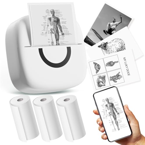 cabaro Mini Printer Sticker Thermal Printer
