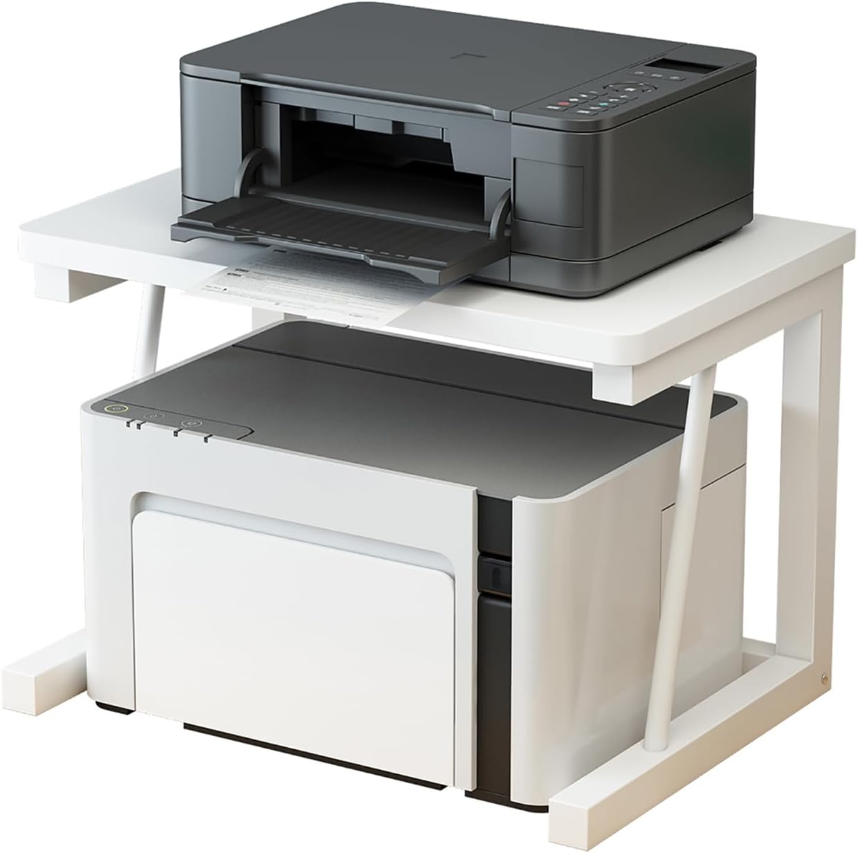 WRITECRY 2-Tier Printer Stand (White)