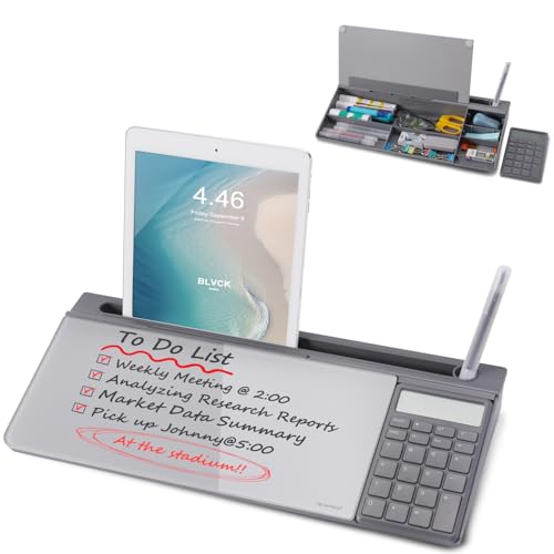 TSJ OFFICE Small Glass Desktop Whiteboard