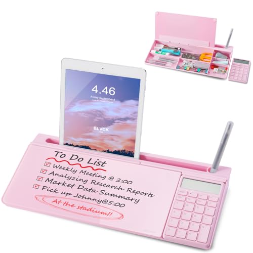 TSJ OFFICE Glass Whiteboard w/ Calculator