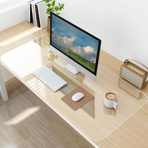 LBJFYHJN Clear Desk Mat (63" x 23.6")