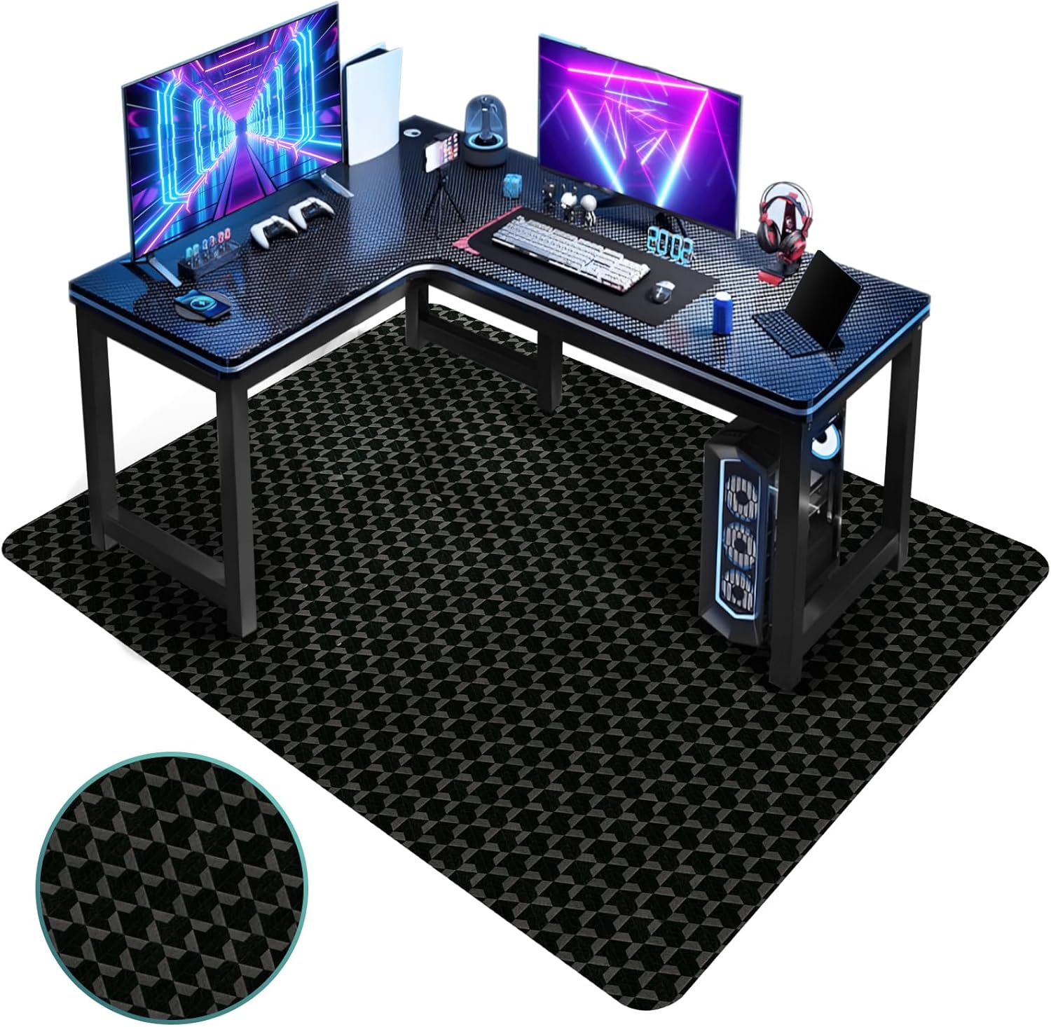 Vicwe 63"x51" Chair Mat