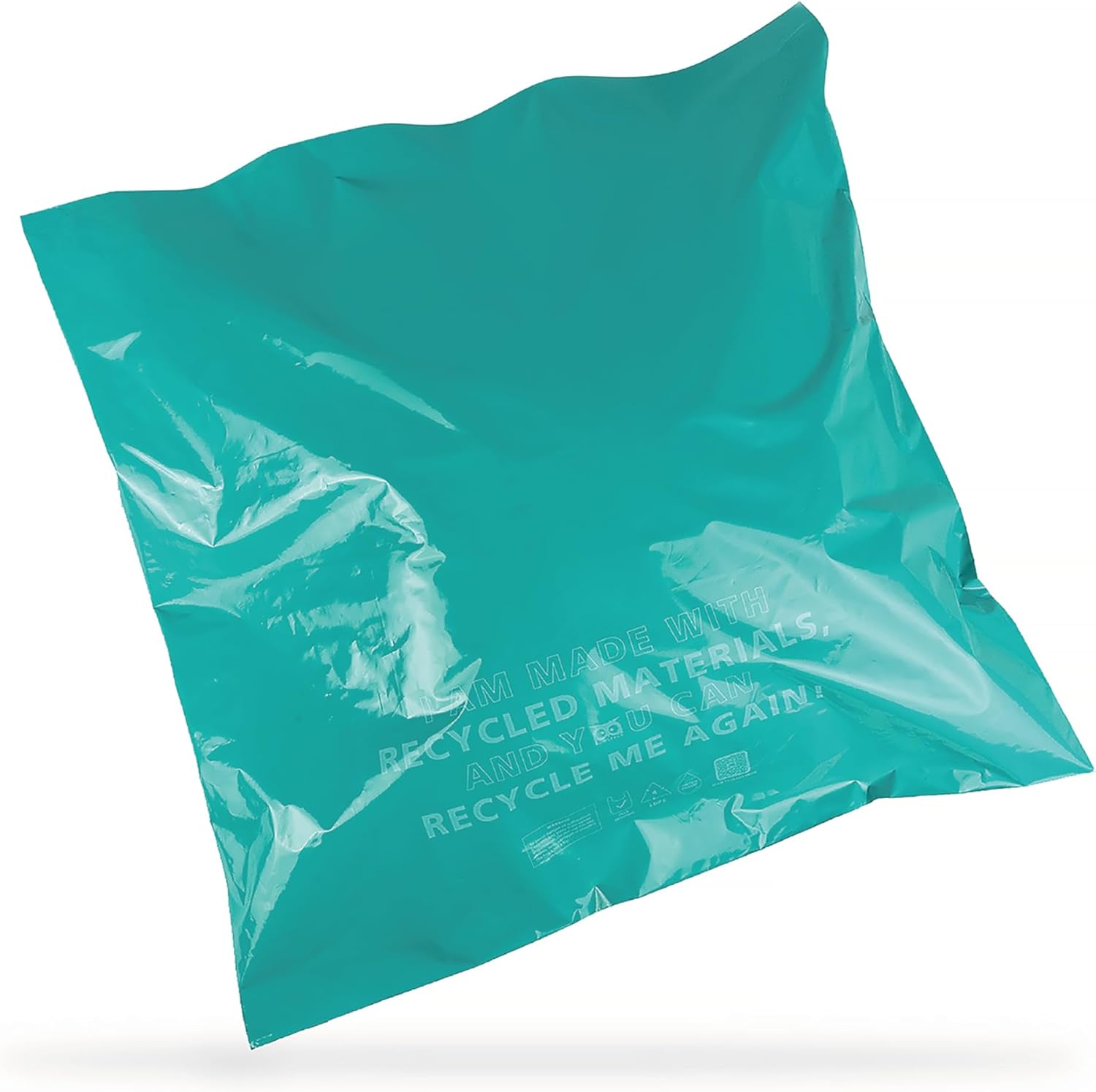 Owlpack Eco Friendly 2 MIL Teal Recycled Mailers (24" x 24", pack of 50)